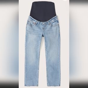 A&F Maternity Ankle Straight Jean